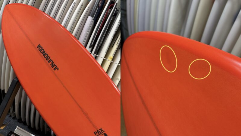 JUNJI SONODA SURFBOARD】 PAX FISH TAIL 5'8 | ムラサキ